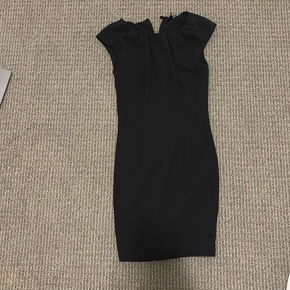 Black short dress. Work attire